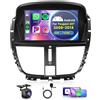 Rimoody 2G+64G Wireless Carplay Android 13 Autoradio 2 Din per Peugeot 207 2006-2015 9 Pollici Autoradio con Wireless Android Auto GPS Navi WiFi Mirror Link Bluetooth FM/RDS/EQ/USB/SWC Telecamera Posteriore