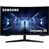 Samsung Monitor Gaming Odyssey G5 (C32G53), Curvo (1000R), 32, 2560x1440 (WQHD 2K), HDR10, VA, 144 Hz, 1 ms, FreeSync Premium, HDMI, Display port, Ingresso Audio, Eye Saver Mode, Flicker Free