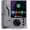 Surfans Lettore musicale F20 Pro Android Hi-Res con Dual ESS9018 DAC, DSD512, supporto Spotify e Tidal, WLAN e BT LDAC, 4,4 mm bilanciato (500 mW), espandibile fino a 1 TB, touchscreen MP3 DAP (grigio