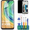 SRJTEK per Oppo A74 5G Display LCD per Oppo A54 5G Sostituzione dello Schermo per Oppo A74 5G Touch Screen CPH2197 Gruppo digitalizzatore CPH2195 Kit di Riparazione (Nero con Cornice)