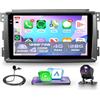 Rimoody 4G+128G Wireless Carplay Android Autoradio per Mercedes Benz Smart Fortwo 451 2005-2010 9 Pollici Incell Touchscreen Autoradio Android Auto GPS Navi WiFi Bluetooth FM/RDS EQ/SWC Telecamera Posteriore