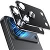 Fitudoos [2 Pezzi Vetro Temperato Pellicola Protettiva Fotocamera Compatibile con iPhone 17 Pro Max 6,9 Pollici, Lega di alluminio Protezione Fotocamera [Anti Graffio] [HD]-Nero