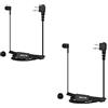 Retevis Auricolari Radio Bidirezionali In Orecchio con Microfono Compatibili con Motorola CP040 CP140 GP300 GP2000 MAG ONE A8 HYT TC500 ecc Radio Bidirezionali Cuffie Walkie Talkie 2 Pin (2 Pezzi)