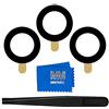 MMOBIEL Lente Vetro Fotocamera Postiore di Ricambio Compatible con Samsung Galaxy S21+ / S21 5G / S21 - con Adesivo incl. pinzette e Stoffa - Nero