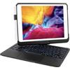 Seagtigau custodia per iPad Pro 6/5 gen. 2018/2017 9.7 pollici, iPad Air 2/Air 1, tastiera Bluetooth senza fili con touchpad e illuminazione a 7 colori (nero)