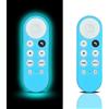 GOUYESHO Custodia protettiva in silicone per Google TV Glow in The Dark, cover remota per Google TV HD 2022/4K 2020, telecomando vocale Smart TV (blu luminoso) - 【2 pezzi)