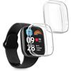 kwmobile Set 2x Custodia Smartwatch Compatibile con Xiaomi Redmi Watch 3 Active Cover - Case Silicone Protezione Orologio Fitness trasparente