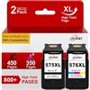 RGiNK 575XL 576XL PG-575XL CL-576XL Cartucce d'inchiostro per Canon TS3550i TR4750i TS3551i TS3750i TR4751i (575 nero, 576 colori)