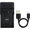 Norifon NP-90 USB Caricatore per Casio Exilim EX-FH100, EX-FH100BK, EX-H10, EX-H15, EX-H20G, EX-H20GBK, EX-H20GSR Fotocamera e Altro