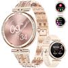LIGE Smartwatch da donna Bluetooth chiamate per Android iOS 1.19 AMOLED Always-on Display Diamante Oro Rosa Acciaio inossidabile Smart Watch Piccolo, Frequenza cardiaca, Monitor,100+ Sport Activity