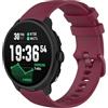 GIOPUEY Cinturini Compatibile con Suunto Race 2, Morbido Silicone Cinturino [Resistente all'Usura] [Traspirante] - Dark Red