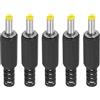PATIKIL 4x1.7mm CC Maschio Terminali Alimentazione Spina 5 Pacco Fai da Te CC Barile Connettore Sostituzione Giallo