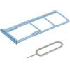 MMOBIEL Doppio Vassoio Carta SIM Compatibile con Samsung Galaxy A51 / A71 2020 - Porta Scheda SIM - Inclusa guarnizione di gomma e Sim Pin - Blu