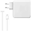 Jialisita Cavo di ricarica per Mac Book Pro Air, 96 W, USB-C a Magnetic 3 MacBook, alimentatore per M5, M4, M3, M2, M1, 2025, 2024, 2023, 2022, 2021, compatibile con MacBook Air 15/13, MacBook Pro14 con cavo