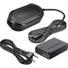 Gonine ACK-E12 DR-E12 DC Accoppiatore LP-E12 Dummy batteria AC Kit per fotocamere Canon EOS M10, M50, M50 Mark ii, M100, M200, EOS M M2, Kiss M M2.