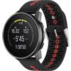 GIOPUEY Cinturini Compatibile con SUUNTO Run, Morbido TPU Cinturino [Design a Colori di Giunzione] - Black/Orange