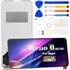 SRJTEK Incell - Schermo di ricambio per Oppo Reno6 per Oppo Reno6 LCD Display per Oppo Reno6 4G/5G Touch Screen Digitizer senza cornice (nero, senza riconoscimento delle impronte digitali)