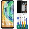 SRJTEK per Samsung Galaxy A13 4G Display LCD per Samsung A13 Sostituzione dello Schermo per Galaxy A13 Touch A137 A135 Digitalizzatore con Cornice (Nero)