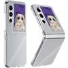 GIOPUEY Cover Compatibile con Nubia Flip 2, Alta Trasparenza Custodia, Materiale PC Rigido Case，Nessun Ingiallimento, Nessuno Sbiadimento - Transparent