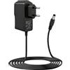 Genérico Alimentatore 12 V 1,5 A 18 W, alimentatore universale AC DC con connettore 5,5 x 2,5 mm e cavo 1 M, per telecamera CCTV, DVR, striscia LED, router e altoparlanti