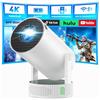 CAMWORLD Videoproiettore Portatile con Batteria, Mini Proiettore con supporto risoluzione 4K Android TV 11 WiFi 6 Bluetooth, 3 Ore Autonomia, Esterno Campeggio Giardino, 220° Rotazione, Cinema Casa All'Aperto