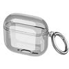 GIOPUEY Cover Compatibile con Airpods 4 2024, Custodia TPU, Ultrasottile Case Cover, Antiurto, Resistente ai Graffi - Transparent black