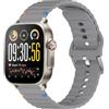 GIOPUEY Cinturini Compatibile con Realme Watch 5, Morbido Silicone Cinturino [Resistente all'Usura] [Traspirante] - Dark Grey