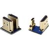 cablecc Set di 2 connettori da HDMI a Micro HDMI tipo A a tipo D maschio a forma di U opposta ad angolo posteriore per Raspberry PI 3B/3B+/4B