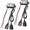 Heemol Adattatore USB da 12V a USB,12V a 5V 3A 15W DC Buck Converter Adattatore da CC a DC 2 Pezzi (DoppioUSB)