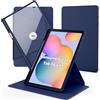 CACOE Cover Custodia Compatibile con Samsung Galaxy Tab S6 Lite 10.4 2024/2022/2020 (P610 / P615) con portapenne Protezione con Rotazione a 360 Gradi Supporto Cover Chiaro Retro (Blu Navy)