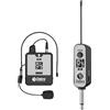 D Debra DT-01 Microfono Wireless UHF con Ricevitore - Set Microfono a Diadema Ricaricabile, Plug & Play, Distanza 50m, 30 Canali, per Karaoke, Conferenze, Chiesa, Sport