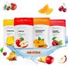 Perfekto24 Stuzzacapelli miracolosi con gusto - Confezione da 4 Cool Fruit - 4x 100 pezzi - Sacchetto di ricarica - Mela Ciliegia Mentolo Cannella Arancia Ananas - vegano