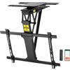 EasyLife - Supporto da soffitto per TV Smart Home girevole e orientabile elettricamente da 32 a 75 pollici, VESA fino a 600x400 (nero)