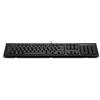 HP Tastiera con cavo HP 125, full size, cavo, USB, tasti a membrana, nera