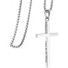 LOFITOR Collana Croce Argento 925, Placcata Oro 18K, Versetto Biblico Filippesi 4:13, Catena Rolo Quadrata 2mm, Gioiello Fede Regalo 60