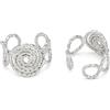 VLNET®| Vestopazzo Collana - Orecchini - Bracciale - anello | spirale, cerchi concentrici e curve | Placcato argento 925 | lavorazione artigianale | nickel tested (ANELLO FASCIA MINI SPIRALE)