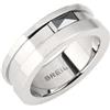 Breil Collezione CERAMIC BRICK, Anello Uomo in Acciaio, Ceramica, Gioiello idee regalo uomo