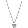 Disney Collana Mickey, Acciaio Inossidabile con Zirconi per Bambini e Bambine, Gioielli