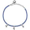 Brosway Bracciale Donna, Bracciale Tennis in Acciaio e Cubic Zirconia con Simbolo Cuore | Collezione Desideri - BEI026