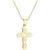 Sofia Milani - Collana da Donna in Argento 925 - Placcata in Oro - Ciondolo a Croce Modellato - N0697