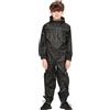 A2Z 4 Kids Ragazze Ragazzi Impermeabile Bambini Tute Pozzanghera - Rainsuit 641 Black 7-8