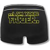 SMARTYPANTS Boxer da uomo con scritta in inglese I am your father, divertente regalo per la festa del papà, Natale, idea regalo, Black Prime, S