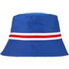 Beyond Happy Cappello da pescatore Rangers tradizionale, blu, bianco e rosso, resistente (70% cotone, 30% poliestere, unisex)