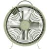 Cecotec - Ventilatore da Tavolo EnergySilence 400 RetroDesk Green, 25 W di potenza, 8 pollici, 4 pale aerodinamiche, design minimalista, 2 velocità, base robusta e stabile