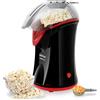 Cecotec Macchina per Popcorn Elettrica Fun&Taste P'Corn, 1200 W, Convezione, Popcorn Pronti in 2 Minuti, Include Cucchiaio Dosatore, Facile da Pulire, Protezione contro il Surriscaldamento