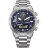 Citizen JV2000-51L Promaster Skyhawk Orologio da uomo in acciaio inox solare blu argento
