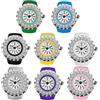 JewelryWe - Orologio Analogico da Dito con Diamante da Uomo e Donna Elastico al Quarzo Orologio Piccolo Colore da scelta