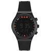 Walfront Orologio sportivo moderno anallergico impermeabile Azan musulmano con preghiera e bussola nero, nero, 1 unità (confezione da 1), moderno, nero, 1 Unité (Lot de 1), Moderno