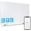Silvergear® Riscaldamento a Infrarossi Premium | Pannello Riscaldante 720W con Controllo WiFi | Protezione da Surriscaldamento | Installazione a Parete o Autonomo | Design Ecologico