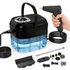 TECKZOON Pulitore a Vapore Portatile, 2500W Pulitore Vapore Casa, Maniglia Regolabile in 6 Livelli, Serbatoio Dell'acqua da 1700ml, Macchina per Pulizia a Vapore per Cucina, Piastrelle, Mobili
